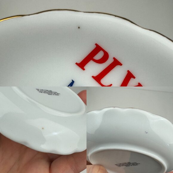 Vtg Mini 3.5 inch Diameter Decorative Souvenir Plate Plymouth Massachusetts MA - Picture 5 of 10